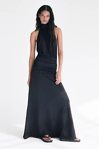 Robe dos nu à effet drapé