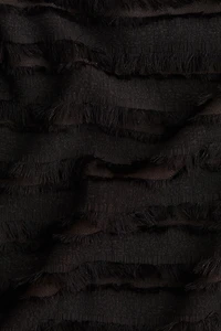 Fringe-Trimmed Midi Skirt