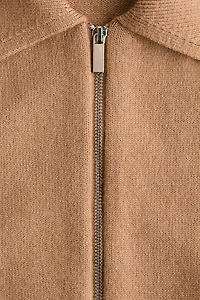 Oversized Cardigan with Zipper