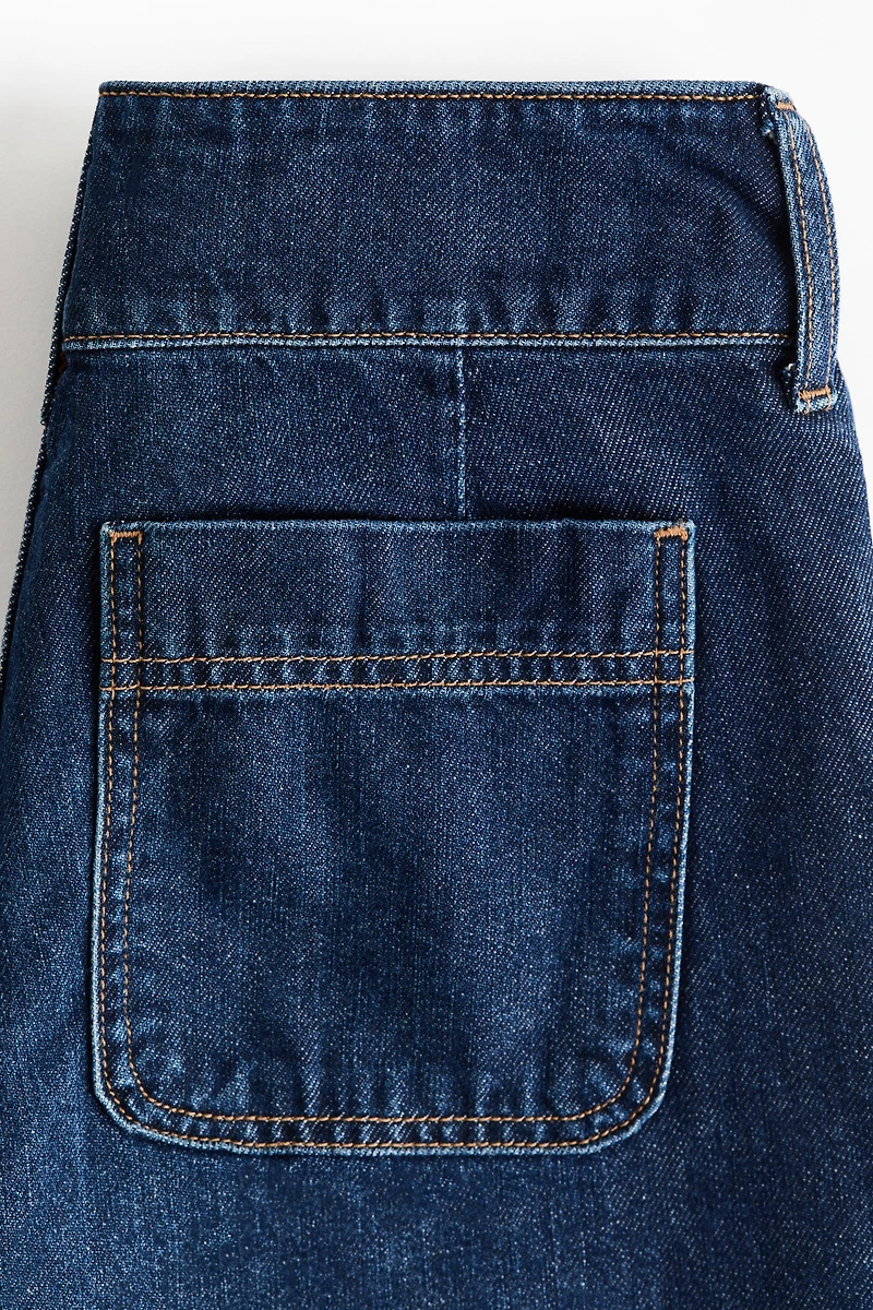 Jean ample taille haute