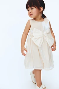 Bow-Detail Organza Dress