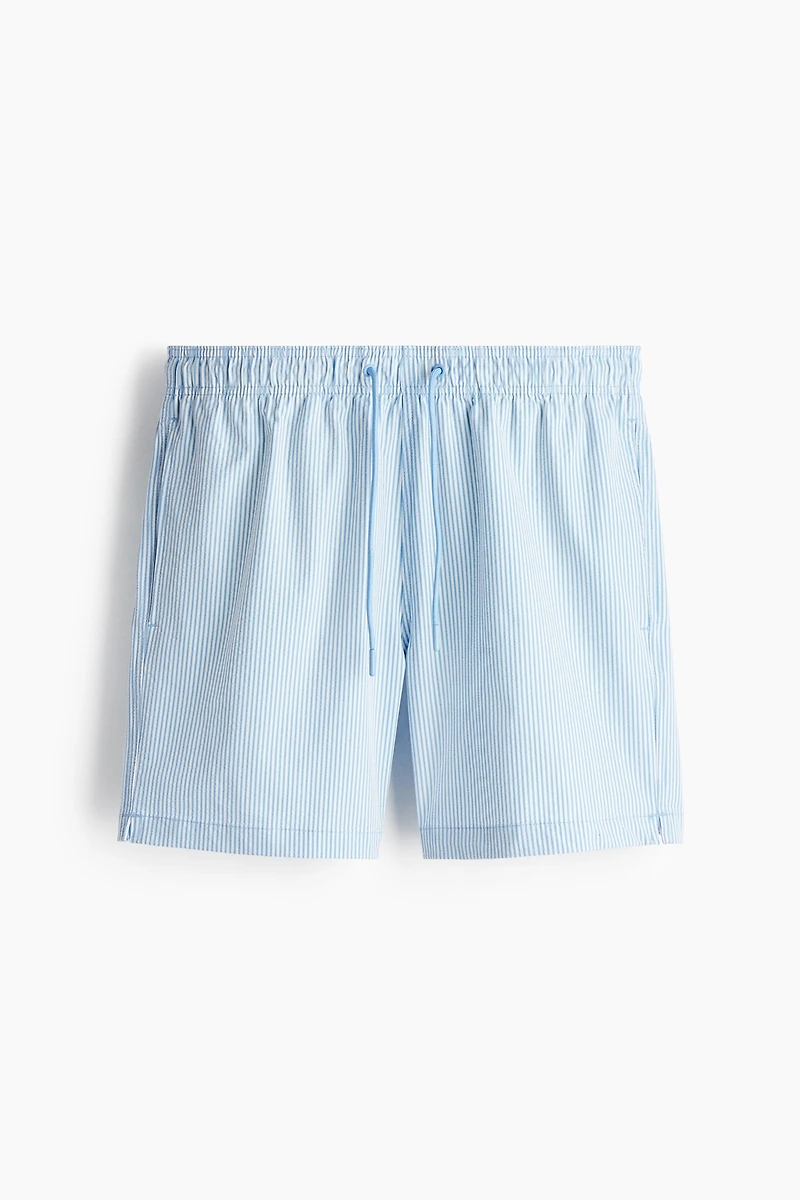 Short de bain en crépon coton