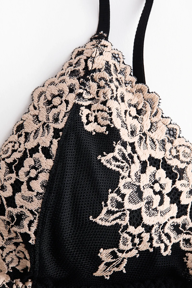 Padded Soft-Cup Lace Bra