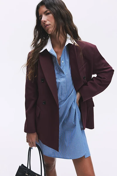 Cotton Twill Shirt Dress