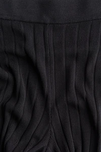 Pantalon en tricot côtelé