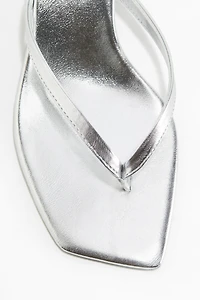 Kitten-Heeled Sandals