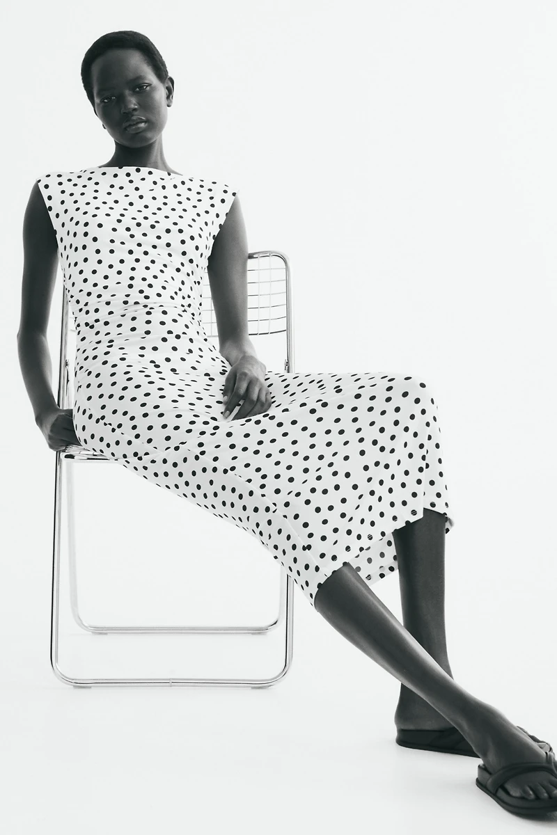 Cap-sleeved Dress