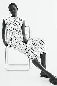 Cap-sleeved Dress