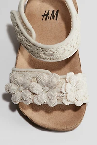 Crochet-Look Sandals