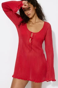 Rib-Knit Beach Dress