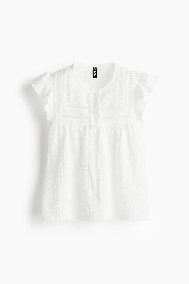 Haut en jersey texturé