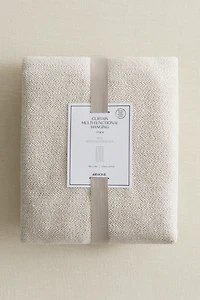 Single-Pack Wide Bouclé Curtain Panel