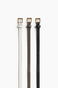3-pack Narrow Belts