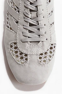 Crochet-Look Sneakers