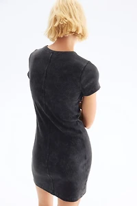 Robe en coton côtelé