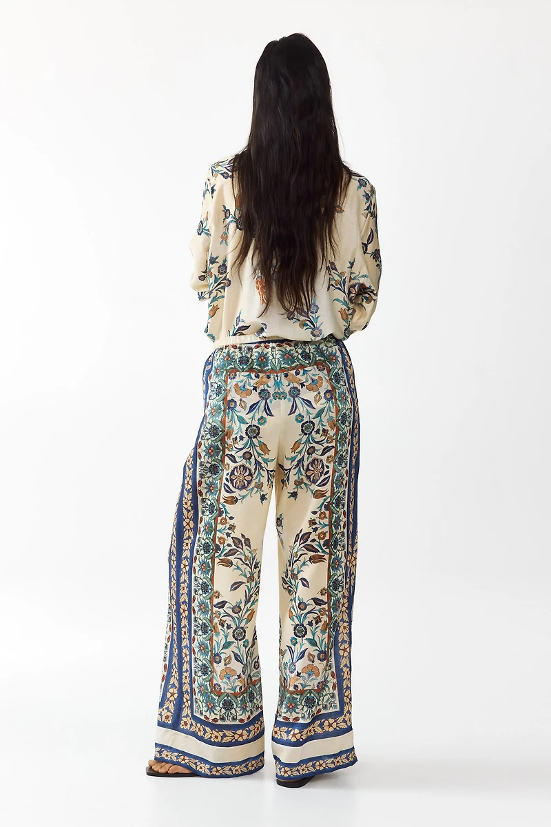 Printed Pull-On Pants