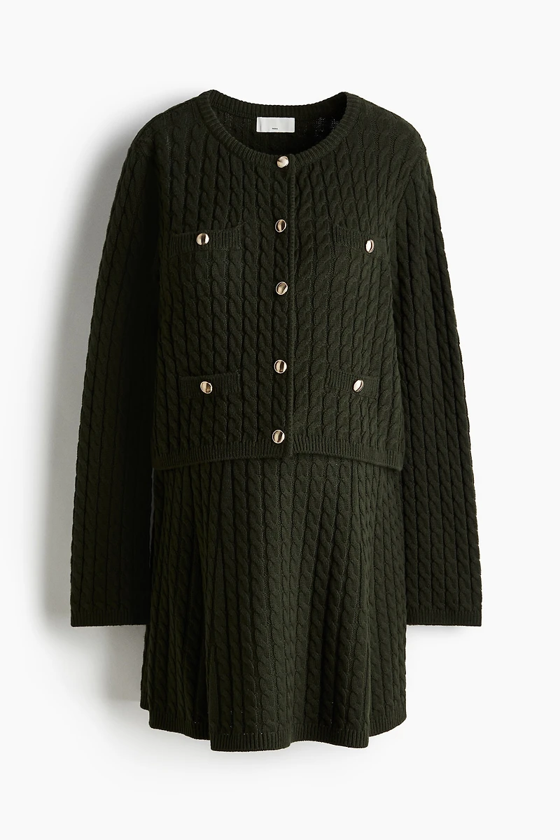 MAMA 2-Piece Cable-Knit Set