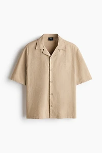 Relaxed-Fit Textured Resort Shirt
