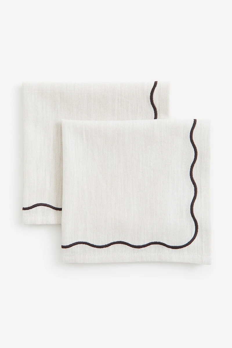 Lot de 2 serviettes table