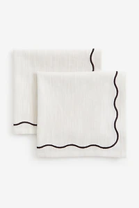 Lot de 2 serviettes table