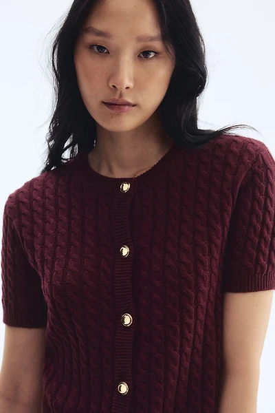 Cable-Knit Cardigan
