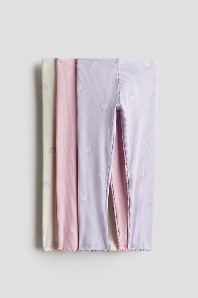 3-pack Ribbed Cotton Leggings