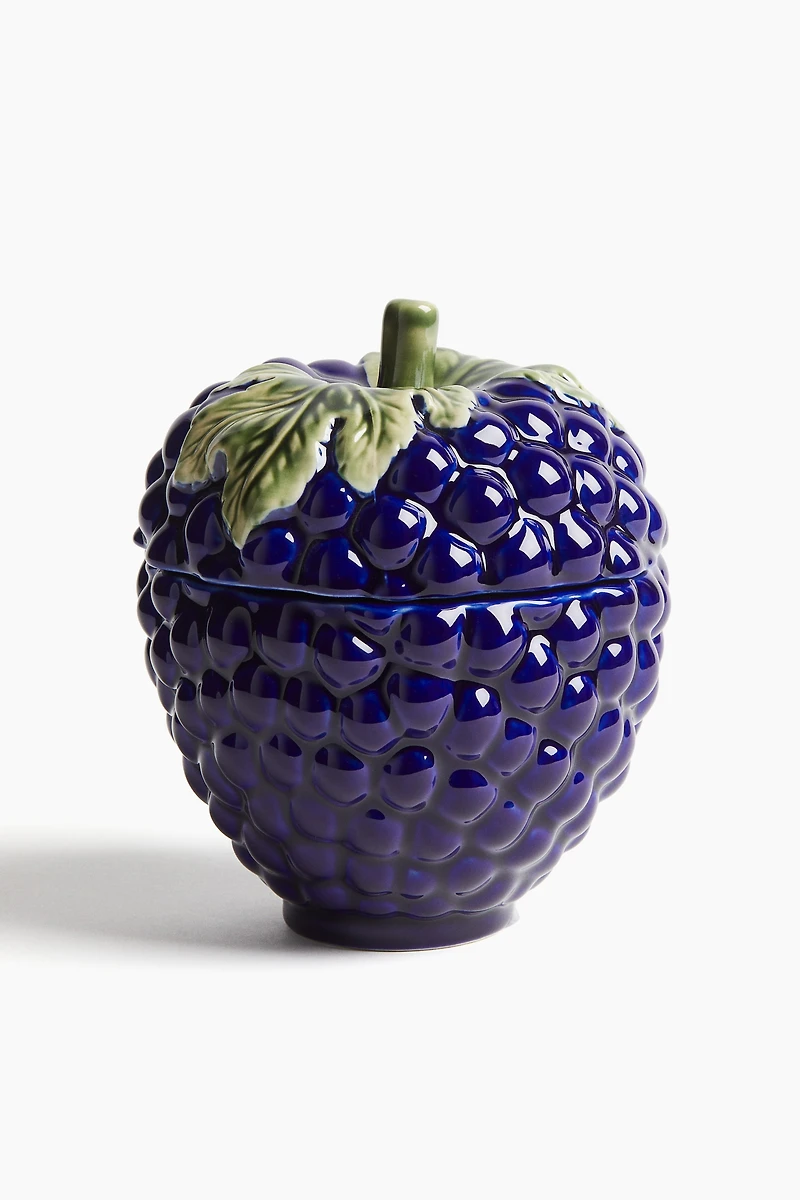 Pot figuratif en grès cérame