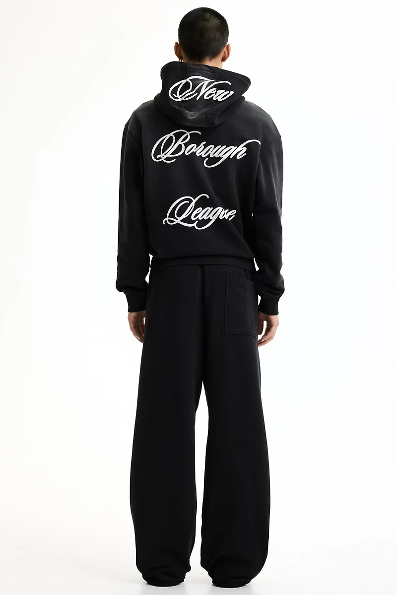 Oversized Printed Cotton Sweatpants