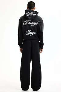 Oversized Printed Cotton Sweatpants