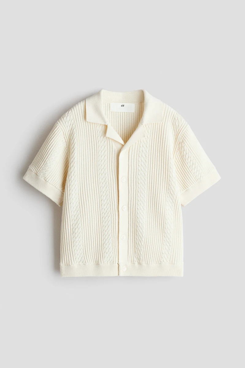 Textured-Knit Resort Shirt