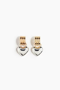Two-Tone Pendant Earrings