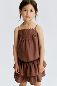 Ensemble brodé 2 pièces en coton