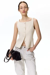 Gilet sans manches ajusté