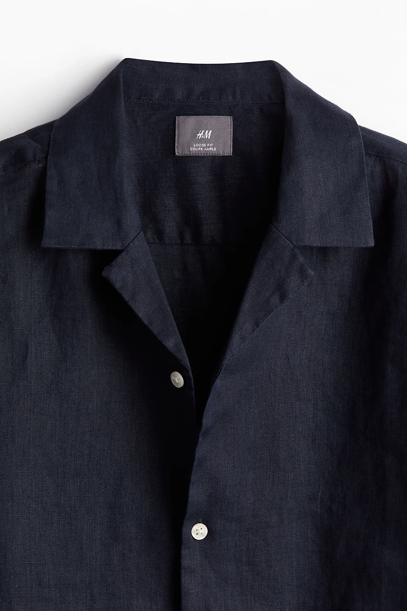 Relaxed Fit Linen Resort Shirt