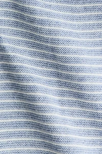 Purl-Knit Cotton Romper Suit