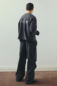 Oversized-Fit Cropped T-Shirt