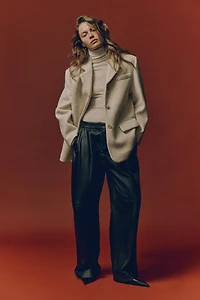 Blazer à boutonnage simple