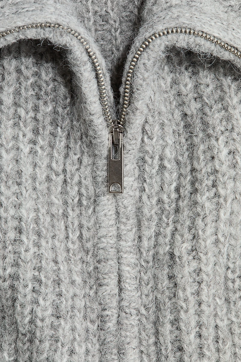 Cardigan with Zipper