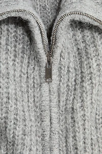 Cardigan with Zipper