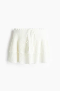 Crochet-Look Mini Skirt