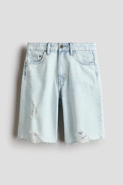 Short ample en denim
