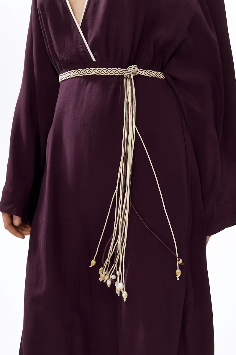 Belted Viscose Dress