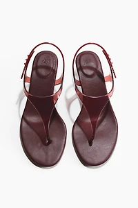 Kitten-Heeled Sandals