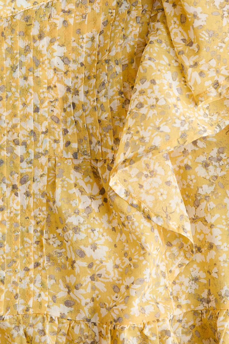 Haut volanté en coton