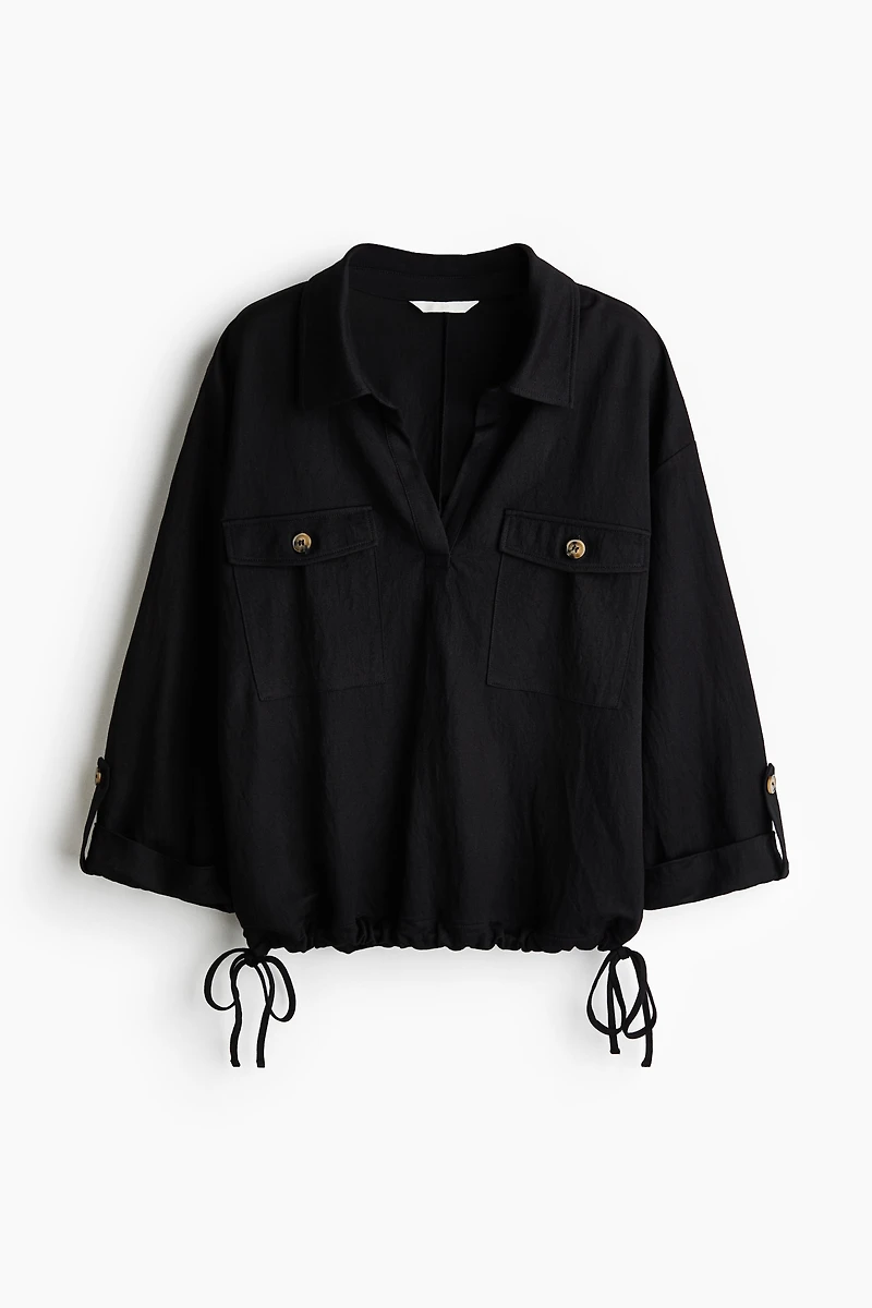 Chemise à enfiler en piqué