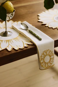 4-Pack Embroidered-Detail Linen-blend Napkins