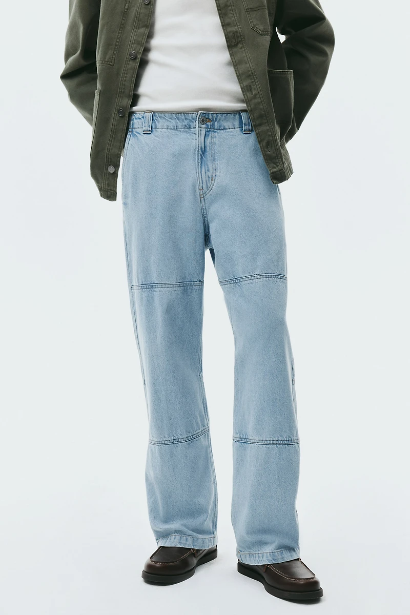 Loose-Fit Worker Jeans