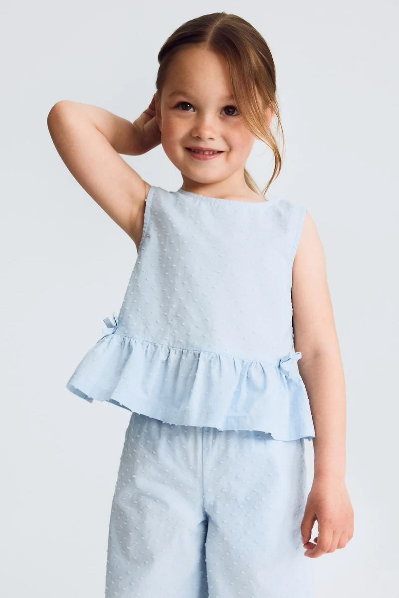 2-Piece Cotton Plumeti Set