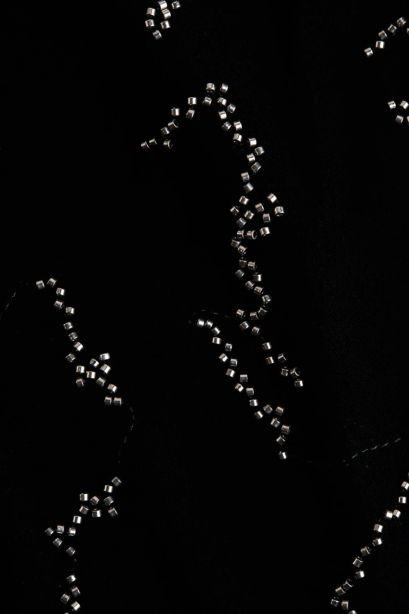 Embroidered Velvet Pants