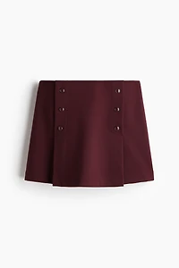 Button-Front Skort